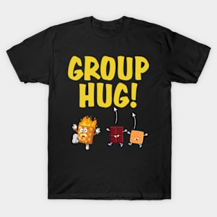 Smores Group Hug S'more Chocolate Marshmallow Camping Lover T-Shirt